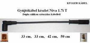 LADA NIVA 21214 1.7I GYÚJTÓKÁBEL  /TÜSKÉS CSATLAKOZÓS/